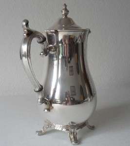 Wm. Rogers Silver Plate Tea/Coffee Pot Sugar Creamer Coffee Set  