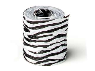 ZEBRA PAPER CRINKLE RIBBON GIFT PARTY SUPPLIES  