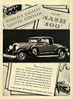 1929 Ad Nash 400 Automobile Motor Car Vehicle Brakes Spare Tire 