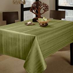   Contemporary Spill proof Sage 60x104 Oblong Tablecloth  