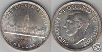 1939 Canada Commemorative Silver Dollar Coin  