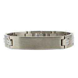 Mens Titanium Watch Link ID Bracelet  