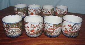 Japanese Antique Imari Saki Cups  
