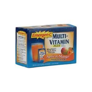  Alacer Emergen C Multi Vitamin Plus Apricot Mango, 30 Pack 