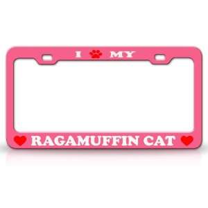  I PAW MY RAGAMUFFIN Cat Pet Animal High Quality STEEL 