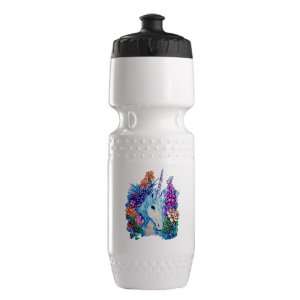  Trek Water Bottle White Blk Unicorn in Flowers Everything 