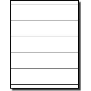 500 Label Outfitters® Blank Printable Photo Quality 8 1/2 X 2 Ink 
