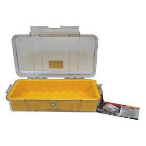   Dust Proof Stainless Steel Hardware 1060 Micro Case, Clear Top Yellow