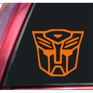  Transformers Autobot Style #2 Vinyl Decal Sticker   Orange 