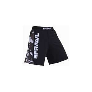 Sprawl Fusion Stretch Shorts Black/urban Camo/white Sz40 