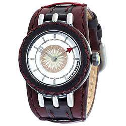 Lucky Brand Womens Brown Leather Strap Watch  