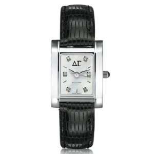 Delta Gamma Womens Mother of Pearl Quad Watch with Diamond Dial 