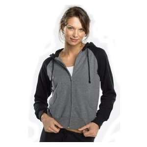  Ladies Full Zip Two Toned Hoodie Style 7010 SIZE ADULT 