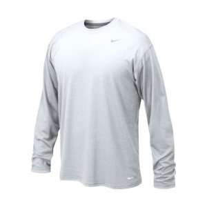  Nike White Legend Long Sleeve Performance Shirt Sports 