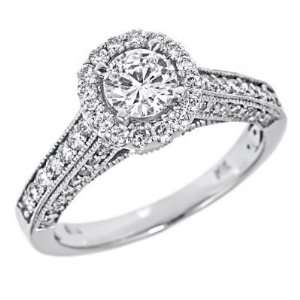   Style 14K White Gold (1 1/2 Carats, SI 1 Clarity, I Color) Jewelry
