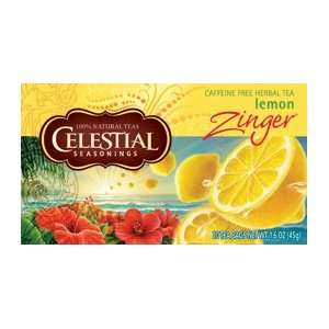 Celestial Seasonings   Herb Tea, Lemon Zinger, 40 Tea Bags, 3.2 Oz 