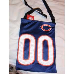 Chicago Bears, Navy, Jersey Lined Purse. W10xL14xw1 in.Adjustable 
