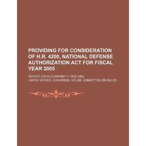  for consideration of H.R. 4200, National Defense Authorization Act 