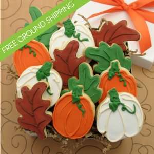 Autumn Harvest Cookie Gift Box   FREE GROUND SHIPPING  
