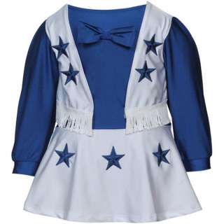 Dallas Cowboys Official Baby Cheerleader Dress sz 24 mo 767695524630 
