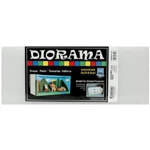  Styrofoam Diorama 6X15 White