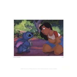  Stitch and Nani by Walt Disney 14x11