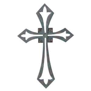 Wrought Iron Pointed Cross Holy Religious Design Wall Decoration Decor 