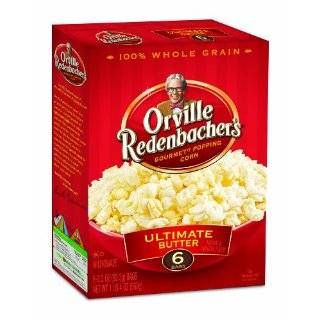 Orville Redenbachers Gourmet Microwavable Popcorn, Ultimate Butter, 6 