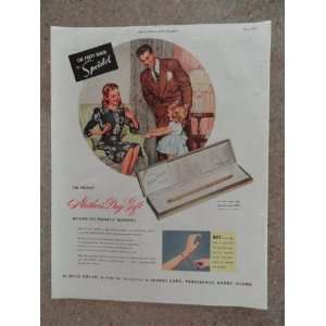 the forty niner by Speidel, Vintage 40s full page print ad (mom,dad 