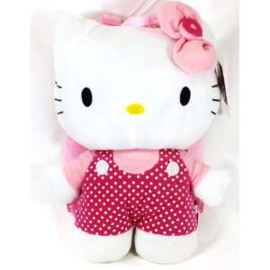    Hello Kitty Polka Dot Plush Backpack + Free Tote Bag Toys & Games