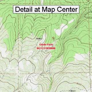   Topographic Quadrangle Map   Glade Park, Colorado (Folded/Waterproof