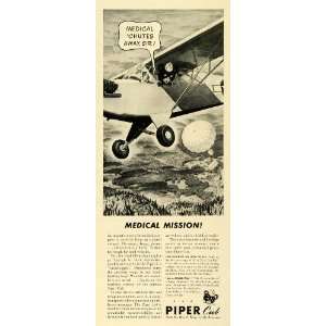 Piper Aircraft Military Medical Planes World War II Bear Cub Parachute 