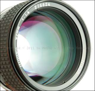 Nikon Nikkor 85mm f/1.4 AIS MF lens 85/1.4 Ai S *Mint * #007149 