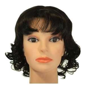  11 Short Darkest Brown curly synthetic wig Beauty