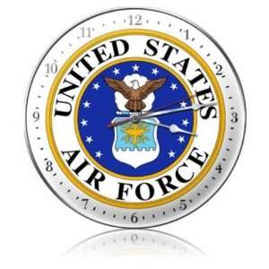 US Air Force Clock Vintage Metal Clock Military