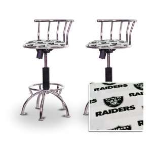  2 24 29 Oakland Raiders Seat Chrome Adjustable Specialty 