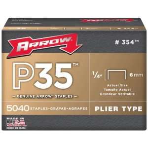  20 Pack Arrow Fastener 354 1/4 Flat Crown Staples for P35 