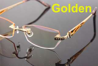 Fashion Brand Eyewear Lady Rimless Titanium Eyeglasses Frames Polished 