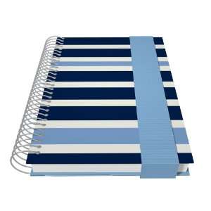  Semikolon A5 Mucho Spiral Notebook, Marine/Ciel Sky Blue 