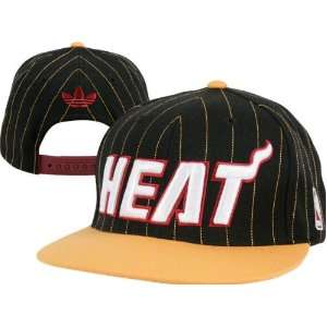 Adidas Miami Heat Pinstripe Snapback Hat  Sports 