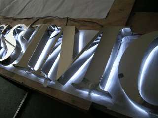 Mirorr Stainless Steel Backlit LED SIGNS Letters Custom  