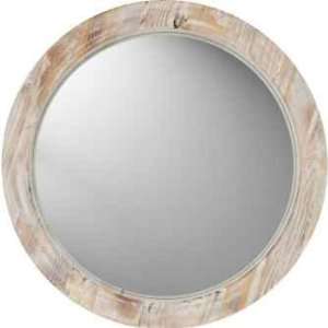  Round Washed Wood Mirror II 