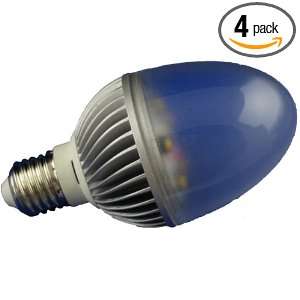    Dimmable High Power 69mm Round 5 LED Bulb, 6 Watt Warm White, 4 Pack