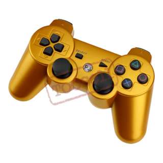   Gold Color Wireless Bluetooth Game Controller for Sony PS3  