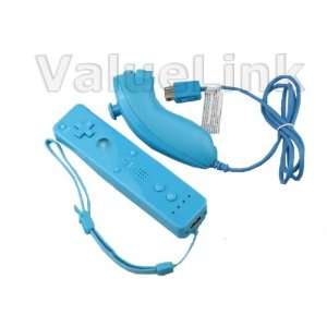   Remote and Nunchuck Controller For Nintendo Wii Blue 