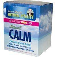 Natural Calm Magnesium, Raspberry lemon powder 30 packets calms body 