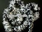 15g White / Black Mix marabou feather boa for trim, sewing 2W 72L 