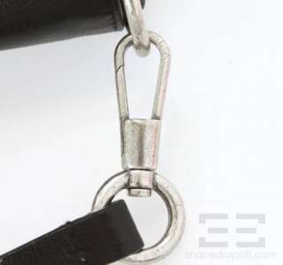 YSL Yves Saint Laurent Black Leather Rosette Small Handbag  
