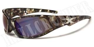 Camo Xloop Brown Hunting Clothing Gear Sunglasses  