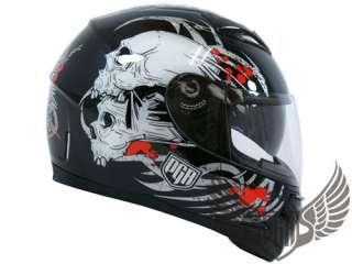 Dual Visor Motorcycle DOT Helmet Grey Black S Small  